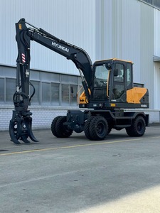 Hyundai Robex 80W Brand New <b>8</b> <b>Ton</b> Wheeled Excavator Mini <b>8</b> <b>Tons</b> HW80 Wheeled <b>Digger</b> with Yanmar Engine - Product Image 3