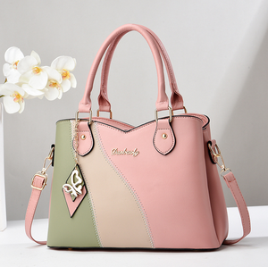 Korean Newest Trendy Women's Casual Tote Handbag Printed Lady Cartoon Pattern Zipper Closure Polyester Lining Hot Sale Rivet - Product Image 2