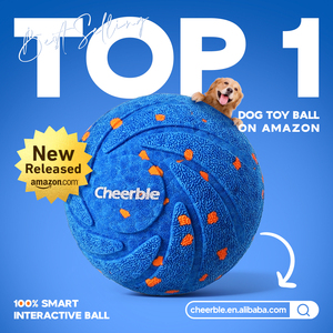 Cheerble USB otomatik aktif haddeleme hareketli zıplatma elektronik interaktif akıllı Pet köpek oyuncak hareketli aktif haddeleme topu - Product Image 3