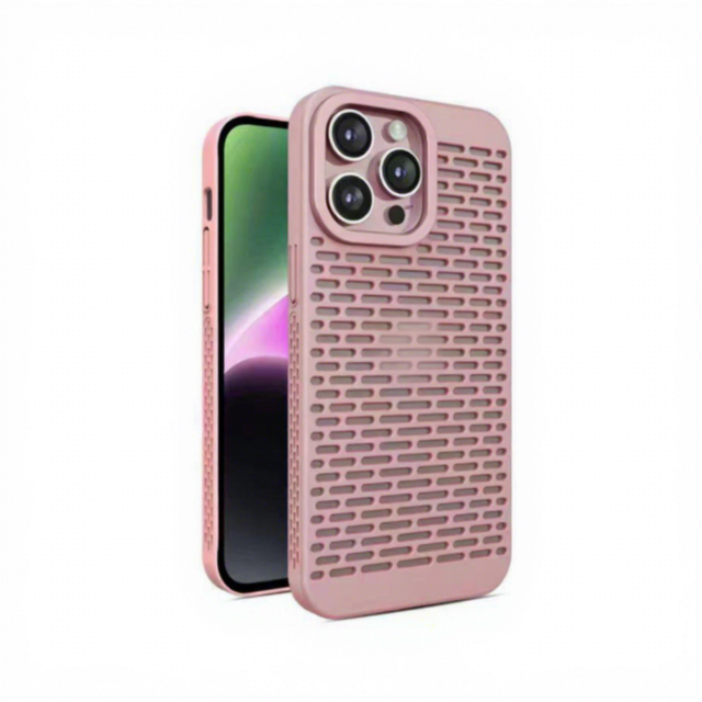 Ultra Slim Hollow Heat Dissipation Phone Case for iPhone 16 Pro Max 15 14 13 12 11 Honeycomb Breathable Phone Back Cover