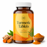 Comprimés de curcuma à marque privée, Curcuma avec curcumine, gingembre, poivre noir, fabricant OEM
