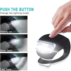 Phụ kiện xe đạp chất lượng cao đèn <span class=keywords><strong>LED</strong></span> mini silicon bộ đèn xe đạp chống nước đèn ếch nhiều màu sắc - Product Image 4