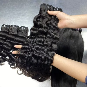 Extensiones <span class=keywords><strong>de</strong></span> Cabello Humano Remy Indio 100% Virgen, Doble Trama, Rizado, Todos los Colores Personalizables, Producto <span class=keywords><strong>de</strong></span> Belleza para Mujeres y Salones - Product Image 1