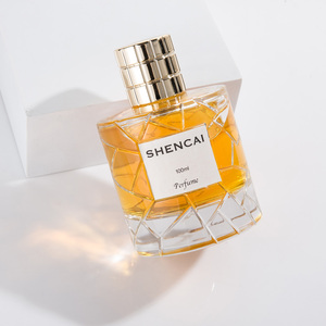 Fragancia de Lujo, Botella de Perfume Transparente de 50 ml/1.7 oz y 100 ml, con Ventana para Etiqueta, Cilindro Tallado, Pulverizador y Tapa de <span class=keywords><strong>Zamak</strong></span> - Product Image 1