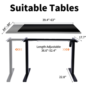 Ergonomischer Moderner Metall-Stehschreibtisch mit Höhenverstellung, Holzplatte und Einzelmotor für Computerarbeit - Product Image 3