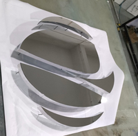 YIJIAO personalizado 3D Metal fabricado signo espejo signo letra Metal canal letra para edificios
