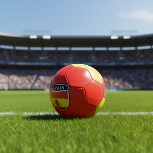 Balón de Fútbol/Baloncesto Número 5 de España, Alta Calidad, Personalizable con Logotipo, Tamaño Oficial 5, Hecho de Cuero PU, PVC y Goma - Product Image 3