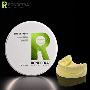 Bloc de zircone multicouche Rondcera SHT-ML Pro 4D 1500C pour laboratoire, <span class=keywords><strong>prix</strong></span> de gros usine - Product Image 2