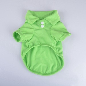Camiseta de Algodón de Color Sólido para Perro, Ropa Transpirable de Verano para Mascotas, Estilo Casual, Lavable a Máquina - Product Image 5