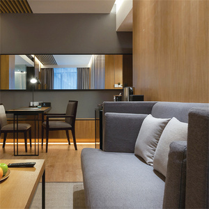 Muebles modernos <span class=keywords><strong>de</strong></span> madera maciza con cojines, juego <span class=keywords><strong>de</strong></span> sofás <span class=keywords><strong>para</strong></span> sala <span class=keywords><strong>de</strong></span> estar, jardín, patio, hotel, sofá seccional en forma <span class=keywords><strong>de</strong></span> L <span class=keywords><strong>para</strong></span> interiores - Product Image 5