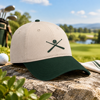 Casquette de baseball à six panneaux en coton 100% avec broderie personnalisée, couleur contrastée, fermeture à boucle métallique pour un usage décontracté en extérieur