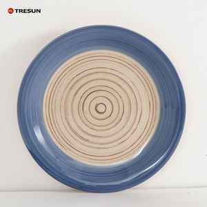 Service de table moderne de luxe en grès écologique de 32 pièces, design élégant peint à la main, comprend des assiettes à dessert - Product Image 6