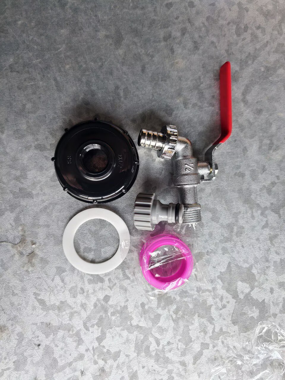 2Pcs IBC Tote Tank Drain Cover Extension Spout Hose