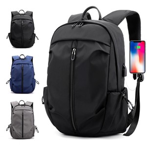 Bolso de regalo para hombre, mochila minimalista de negocios para hombre, mochila informal de viaje para exteriores con carga USB, bolso de marca moderno - Product Image 1