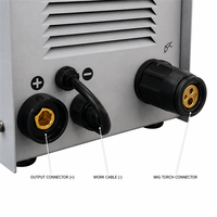 Poste à souder numérique MAG à onduleur 220V sans gaz 140A pour fil fourré auto-shieldé, portable et léger, pour le bricolage