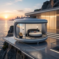 Maison Modulaire Préfabriquée de Luxe, Conteneur, Cabane Apple, Capsule Spatiale