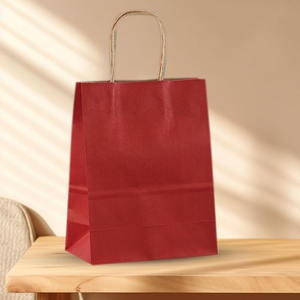 Custom Logo Print Kraft <b>Paper</b> <b>Bag</b> Manufacturer Recycle <b>Paper</b> White <b>Brown</b> Kraft Craft <b>Paper</b> Shopping <b>Bag</b> With Handles for Gift - Product Image 4