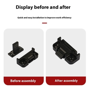 Conector de Hebilla Ajustable para Columna Romana, Placa de Pared para Armario de Ropa, Hebilla Hembra de Material Plástico - Product Image 2
