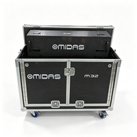 Flight case en contreplaqué et aluminium pour table de mixage numérique X32 M32, imprimante DNP RX1 et microphone – Flight case de transport sur mesure pour X32 M32
