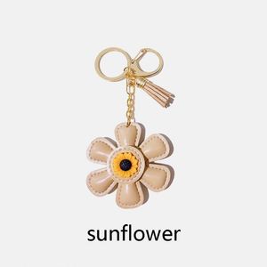 Online Wholesale Cute Cartoon <b>Personalized</b> Ins Pu Leather Sunflower <b>Keychain</b> for Bag Pendant and Creative Gift - Product Image 1