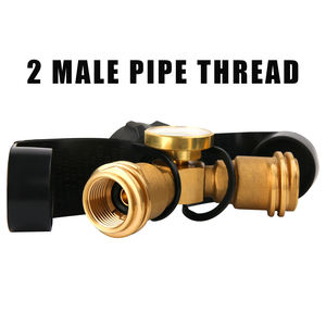 Kit de Conexão para Tanque de Propano Duplo, Adaptador Divisor em Y para Tanque de Propano com Medidor, Medidor de Pressão de Gás GLP para Trailer e Motorhome - Product Image 3