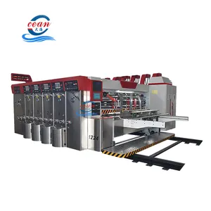 Automatic corrugated cardboard printing machinery carton making machine
