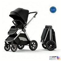 Poussette bébé au design tendance, légère, avec dossier réglable
