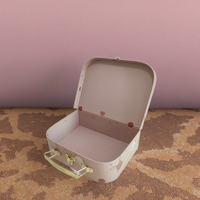 Boîte de valise en papier à coudre étanche à bas quantité minimale de commande faite à la main avec revêtement UV impression couleur unie en gros