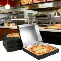 Caja de Pizza Desechable Aislada y Ecológica, a Prueba de Fugas, con Laminación Mate, Diseño de Logotipo Personalizado, Tamaños 9, 10, 12 y 14 Pulgadas, Resistente al Calor