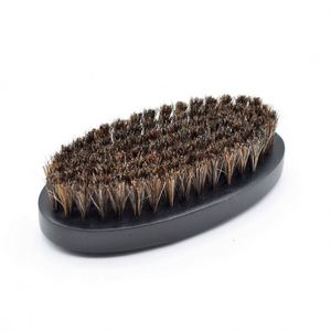 Custom LOGO Wood Handle Boar Bristle Cleaning Brush for <b>Beard</b> and Hair - Product Image 1