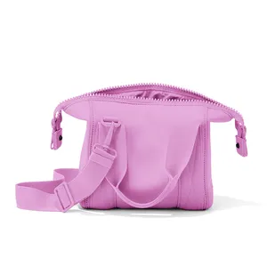 2024 Market Trending Pink Small Travel Bag Neoprene Multi-function Handbag Gym Sports Duffel Bag