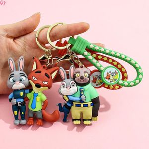 QQ nouveau fou Zootopia deuxième génération porte-clés mignon Judith Nick voiture sac Couple porte-clés - Product Image 3