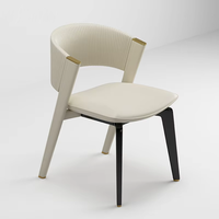 Chaises de salle à manger modernes en bois massif de luxe léger pour la maison et la restauration, chaise de loisirs non pliable 2 places