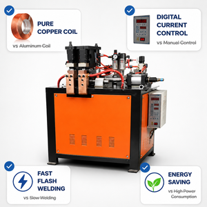 Machine de soudage par éclatement automatique durable UN 150 pour barres d'armature de 10 à 32 mm, équipement de construction et d'infrastructure - Product Image 4
