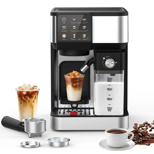 Macchina per Espresso <span class=keywords><strong>Elettrica</strong></span> Programmabile One-Touch con Montalatte Automatico, 20 Bar, per Cappuccino e Latte, in Acciaio Inox - Product Image 1