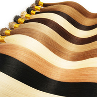Perruque de cheveux brésiliens d'extensions de cheveux humains vierges de micro perle tissée russe à double anneau nano