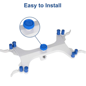Equipo de <span class=keywords><strong>laboratorio</strong></span> de química Abrazadera de bureta doble de aluminio Abrazadera de bureta doble ajustable Abrazadera de bureta Clip de <span class=keywords><strong>mariposa</strong></span> Accesorio de <span class=keywords><strong>laboratorio</strong></span> - Product Image 4