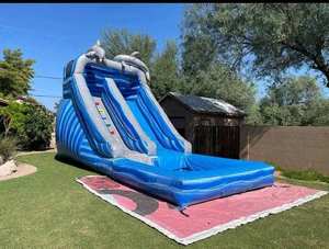 Castillo Inflable Comercial para Niños, Tobogán Acuático de PVC, Casa de Brinco con <span class=keywords><strong>Cascada</strong></span> de 7*3.5m, Fácil de Instalar para Jugar - Product Image 2