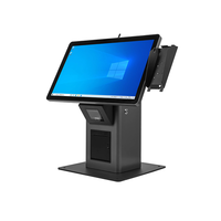 Restaurant Multi-Fonction 21,5 pouces sans espèces POS restauration rapide self-service commande caisse paiement terminal kiosque machine