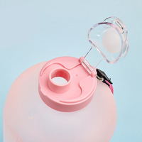 새로운 최고 판매자 Bpa Free 플라스틱 친환경 물병 타임 스탬프 2.2L 시간 마커가 있는 동기 부여 물병