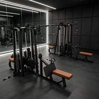 Machine de musculation commerciale personnalisable à 8 stations en acier inoxydable, multifonctionnelle pour la musculation et le renforcement du tronc abdominal