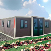 Maison modulaire moderne préfabriquée de conteneur d'expédition maison préfabriquée pliée extérieure conception extensible
