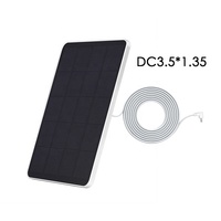 Panel Solar Popular de 4w 5v con Cable de Carga USB de 3m para Carga Súper Rápida, Cargador de Panel Solar para Cámara de Seguridad