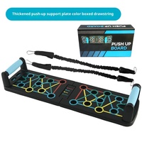 Planche de pompes mécanique pliable multifonction en plastique pour l'entraînement des muscles pectoraux unisexe à domicile, équipement de fitness intérieur