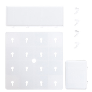 No-drill wall-mounted storage <b>shelf</b> for college student dormitories and bedrooms, Nordic minimalist wall-mounted <b>plastic</b> - Product Image 5