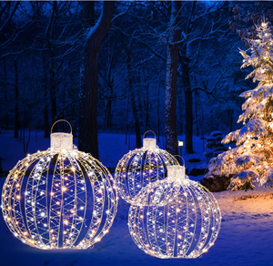 Christmas LED <strong>Light</strong> Balls for <strong>Tree</strong> <strong>Outside</strong> Lighted Sphere Holiday Decorations Motif <strong>Light</strong> - Product Image 3
