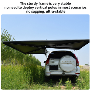 Auvent latéral <span class=keywords><strong>de</strong></span> <span class=keywords><strong>voiture</strong></span> 4x4 à 270 degrés avec éclairage LED, imperméable, pare-soleil, auvent <span class=keywords><strong>de</strong></span> <span class=keywords><strong>toit</strong></span> - <span class=keywords><strong>Prix</strong></span> usine - Product Image 3