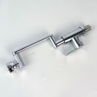 Robinet de cuisine classique à eau froide instantanée, 2 trous, montage sur plan, en acier inoxydable, finition chromée
