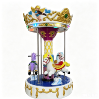 Nouvelle machine de divertissement pour enfants, carrousel de dessin animé, mini manège à monnayeur, équipement de chevaux rotatifs pour enfants