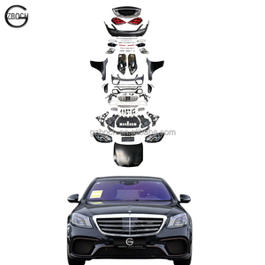w221 フロントバンパー s65 63 LOOK AMG For 2007-2013 S-Class W221 Upgrade S65 AMG Style Front Bumper Body